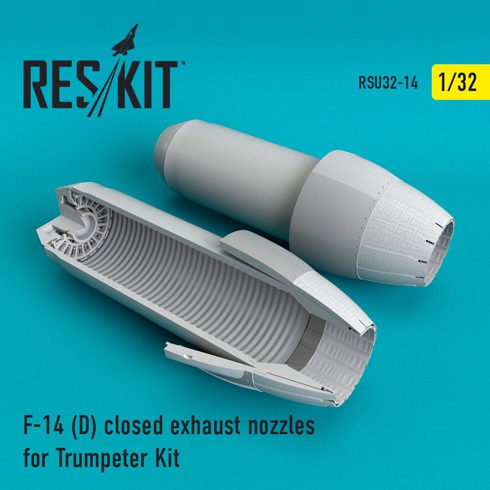 RSU32-0014 - F-14 (D) closed exhaust nozzles for Trumpeter Kit - 1:32