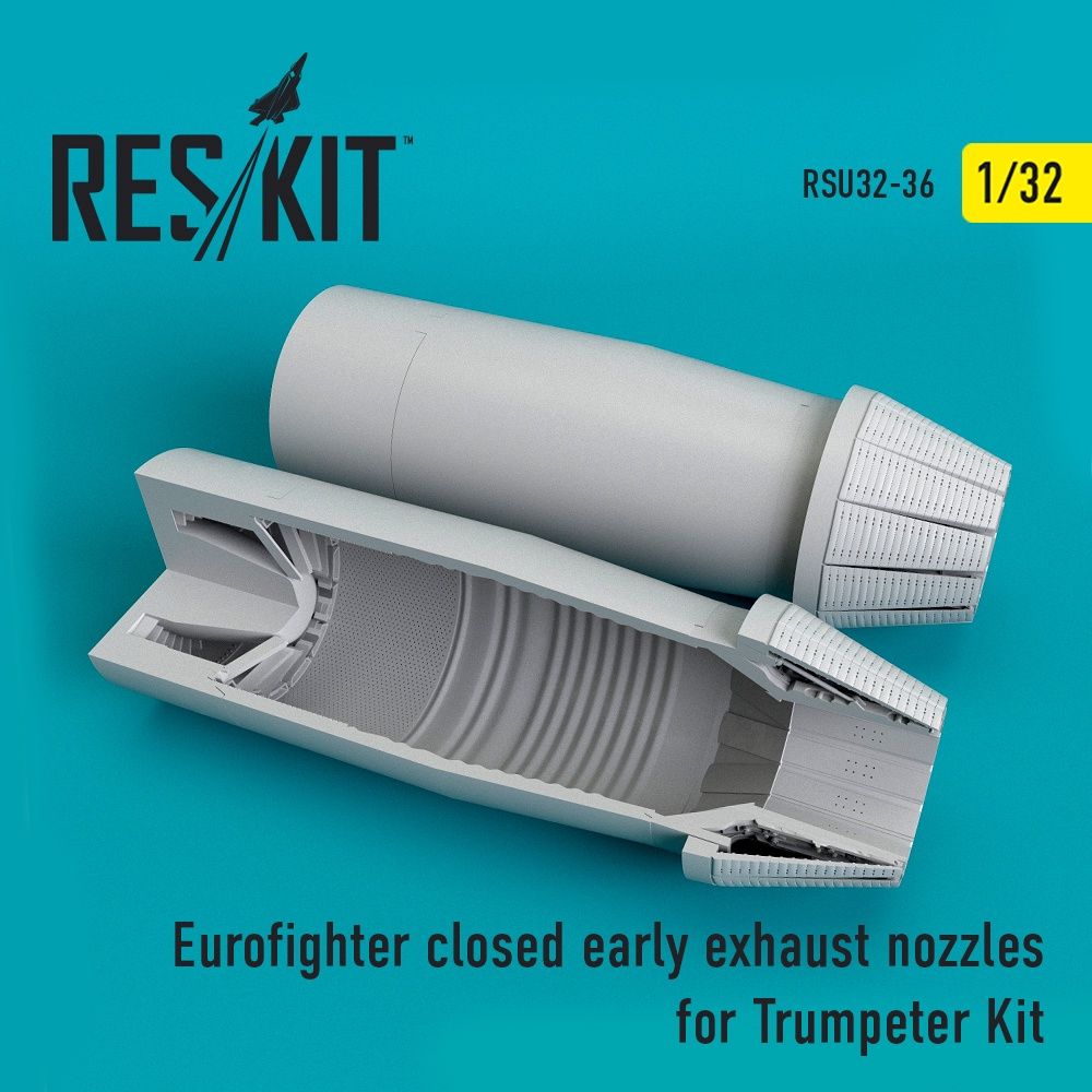 RSU32-0036 - Eurofighter closed (early type) exhaust nozzles  for  Trumpeter Kit - 1:32