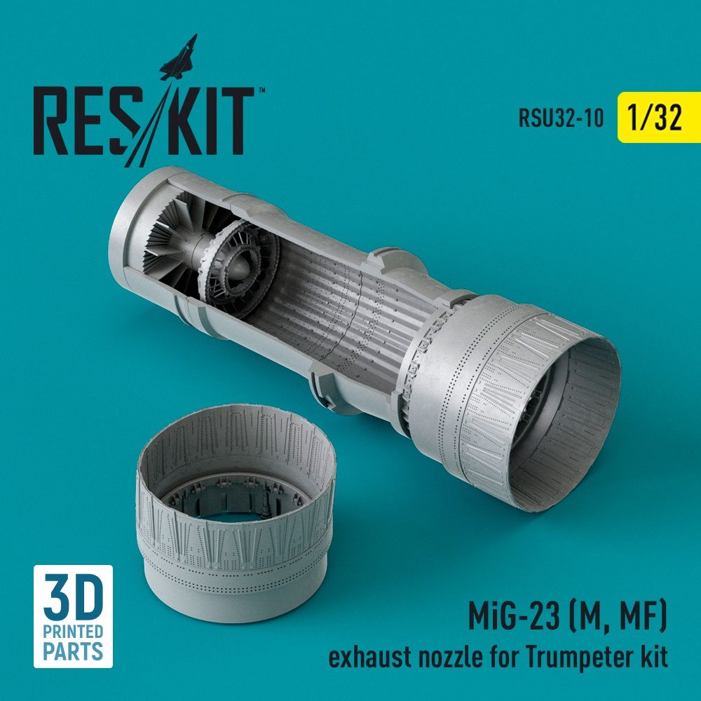 RSU32-0010 - MiG-23 (M, MF) exhaust nozzle for Trumpeter kit - 1:32