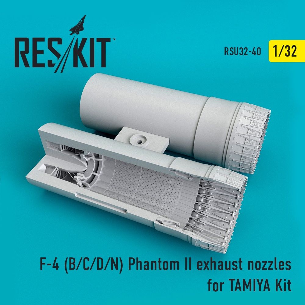 RSU32-0040 - F-4 (B/C/D/N) Phantom exhaust nozzles for TAMIYA Kit - 1:32