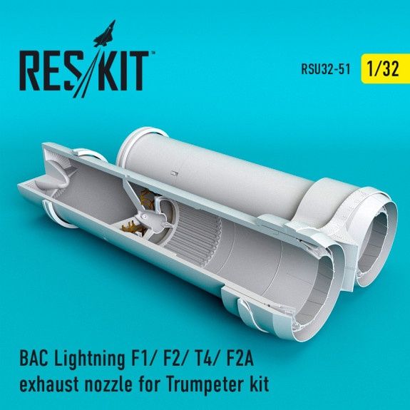 RSU32-0051 - BAC Lightning F1/ F2/ T4/ F2A exhaust nozzle for Trumpeter kit - 1:32