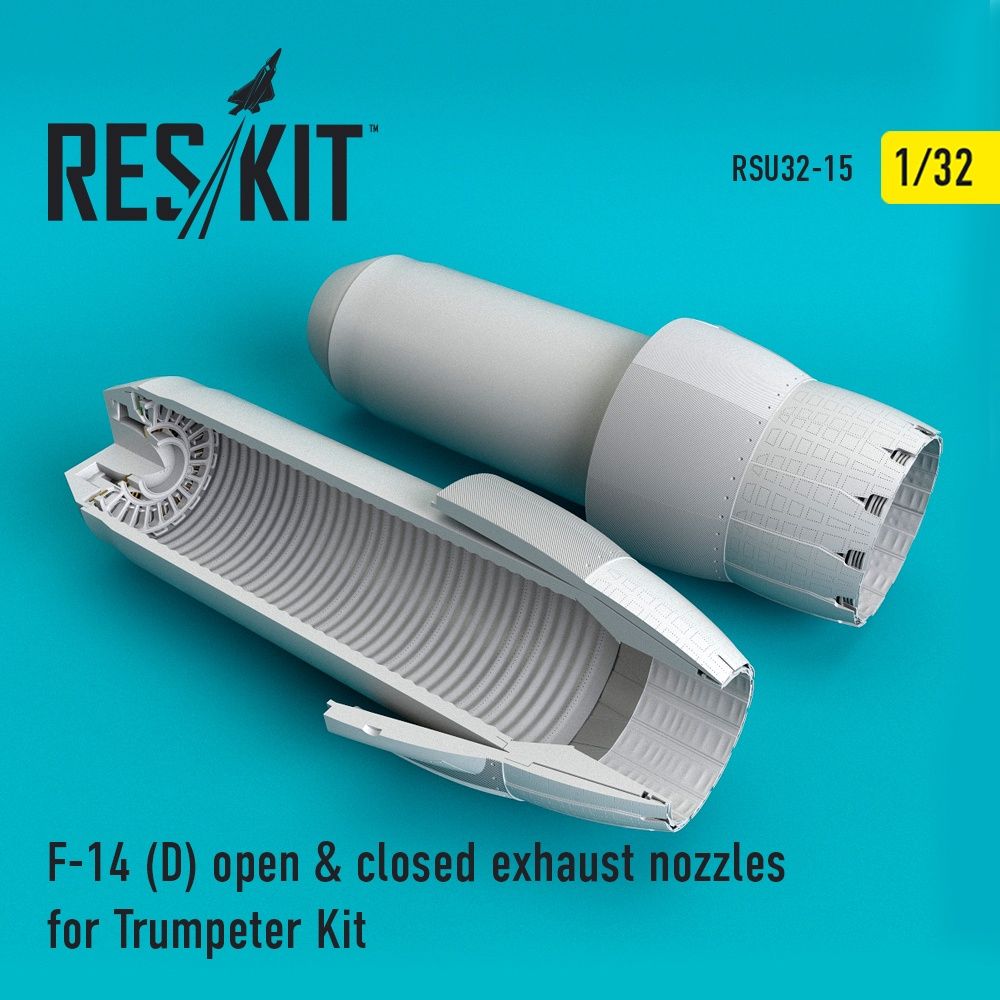 RSU32-0015 - F-14 (D) open &amp; closed exhaust nozzles Trumpeter Kit - 1:32