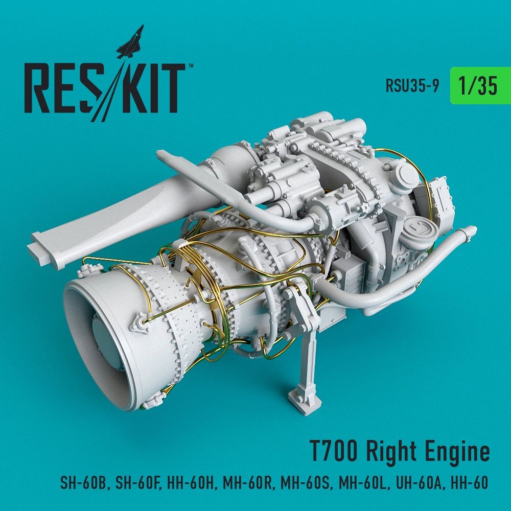 RSU35-0009 - T700 Right Engine for SH-60B, SH-60F, HH-60H, MH-60R, MH-60S, MH-60L, UH-60A, HH-60  - 1:35