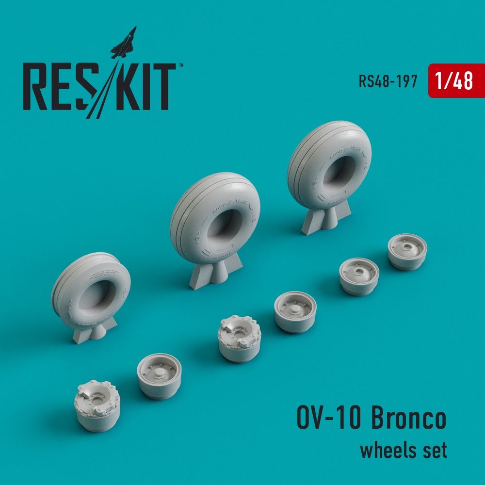 RS48-0197 - OV-10 Bronco wheels set (weighted) - 1:48