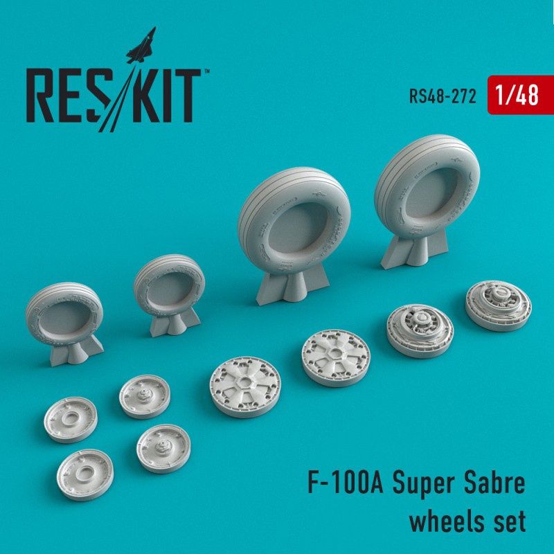 RS48-0272 - F-100 (A) Super Sabre wheels set - 1:48