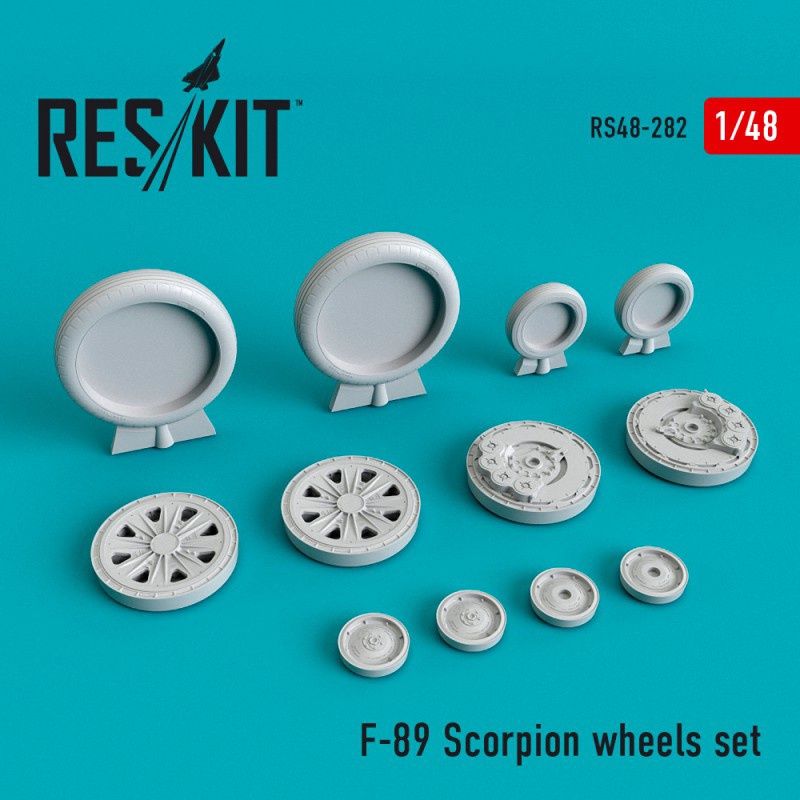 RS48-0282 - F-89 Scorpion wheels set - 1:48