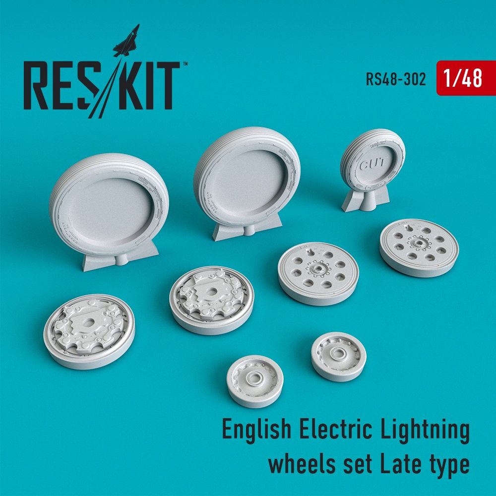 RS48-0302 - English Electric Lightning Wheels set Late type - 1:48