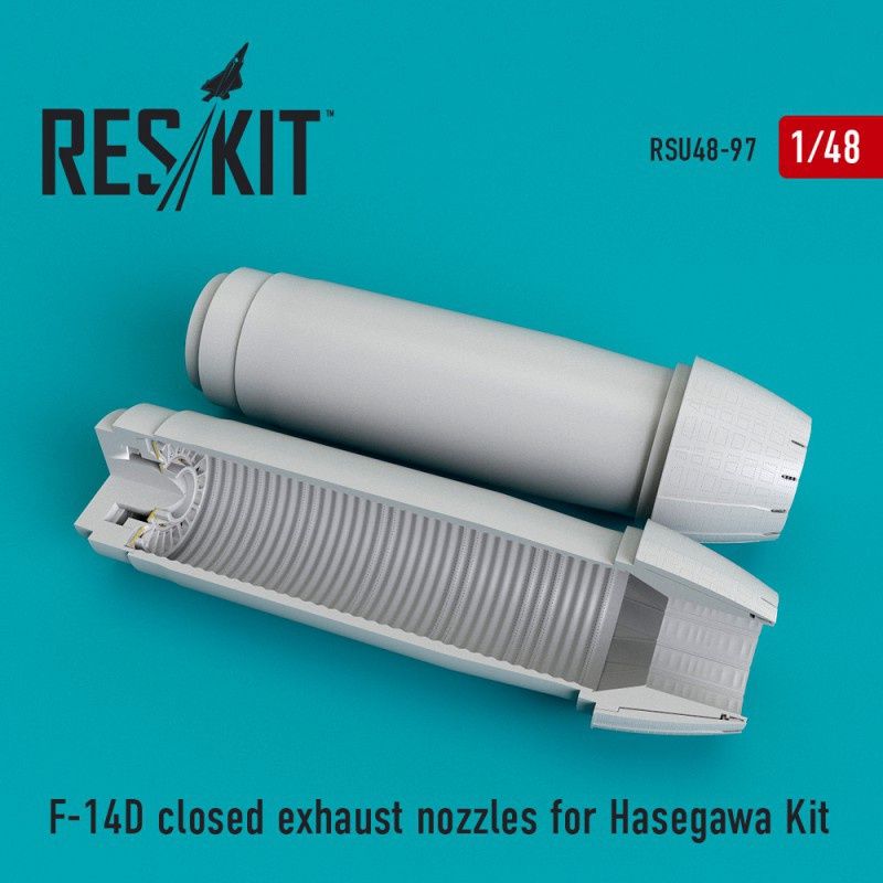 RSU48-0097 - F-14 (D) closed exhaust nozzles for Hasegawa Kit   - 1:48
