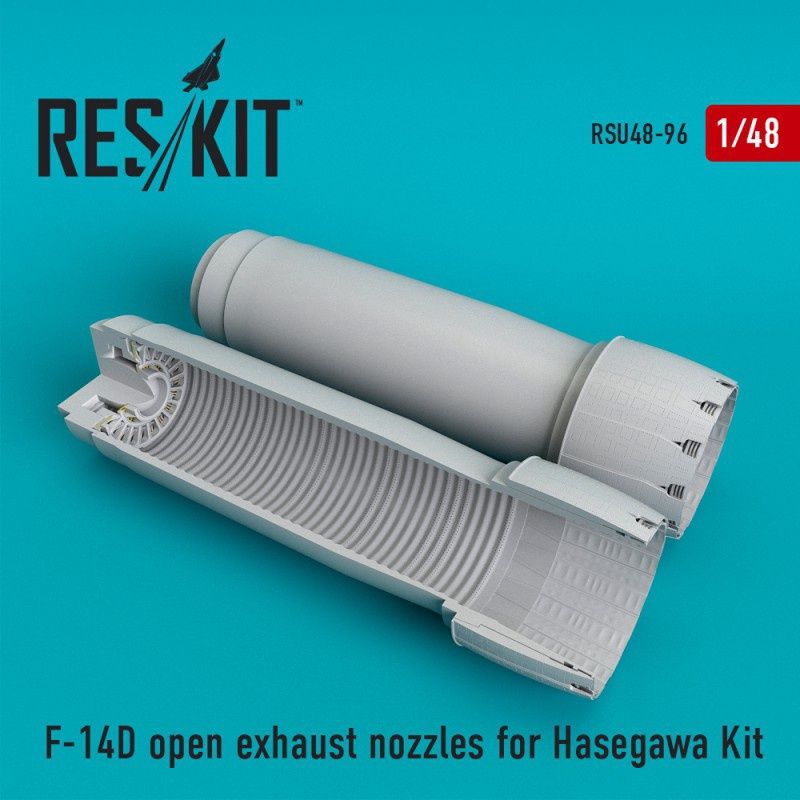 RSU48-0096 - F-14 (D) open exhaust nozzles for Hasegawa Kit  - 1:48