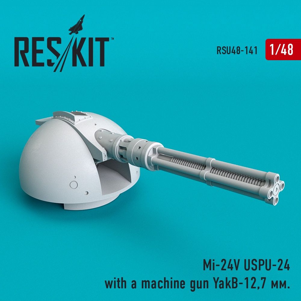 RSU48-0141 - Mi-24V USPU-24 with a machine gun YakB-12,7 mm - 1:48