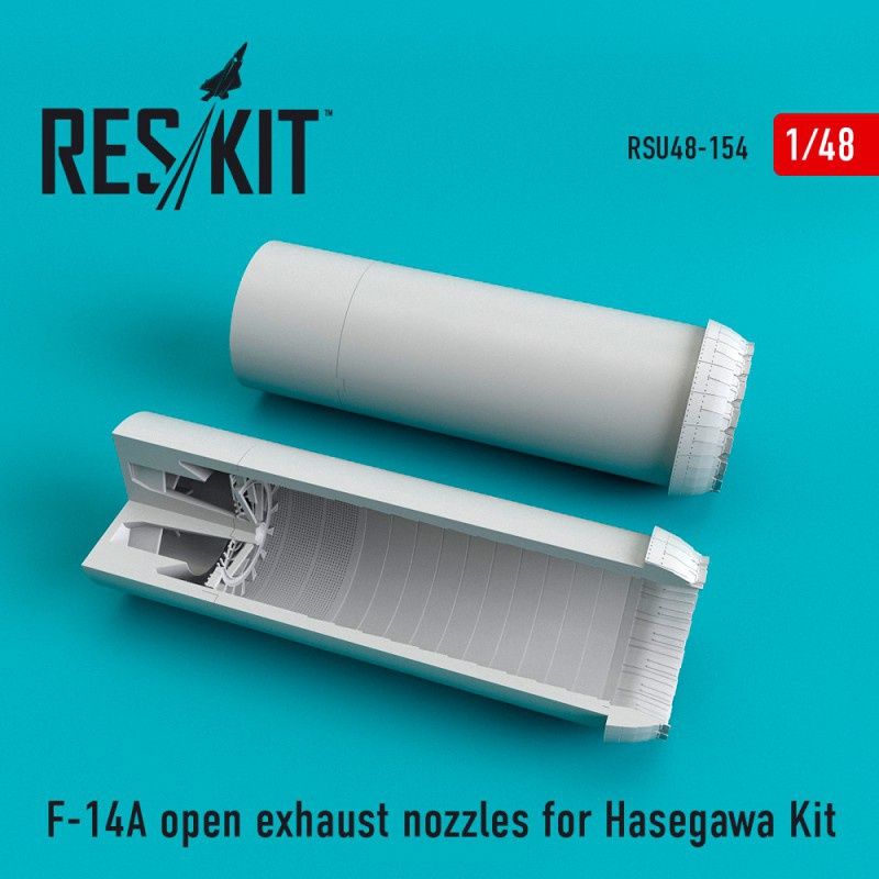 RSU48-0154 - F-14A open exhaust nozzles for Hasegawa Kit - 1:48