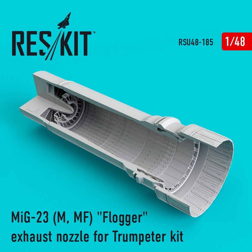 RSU48-0185 - MiG-23 (M, MF) &quot;Flogger&quot; exhaust nozzle for Trumpeter kit - 1:48