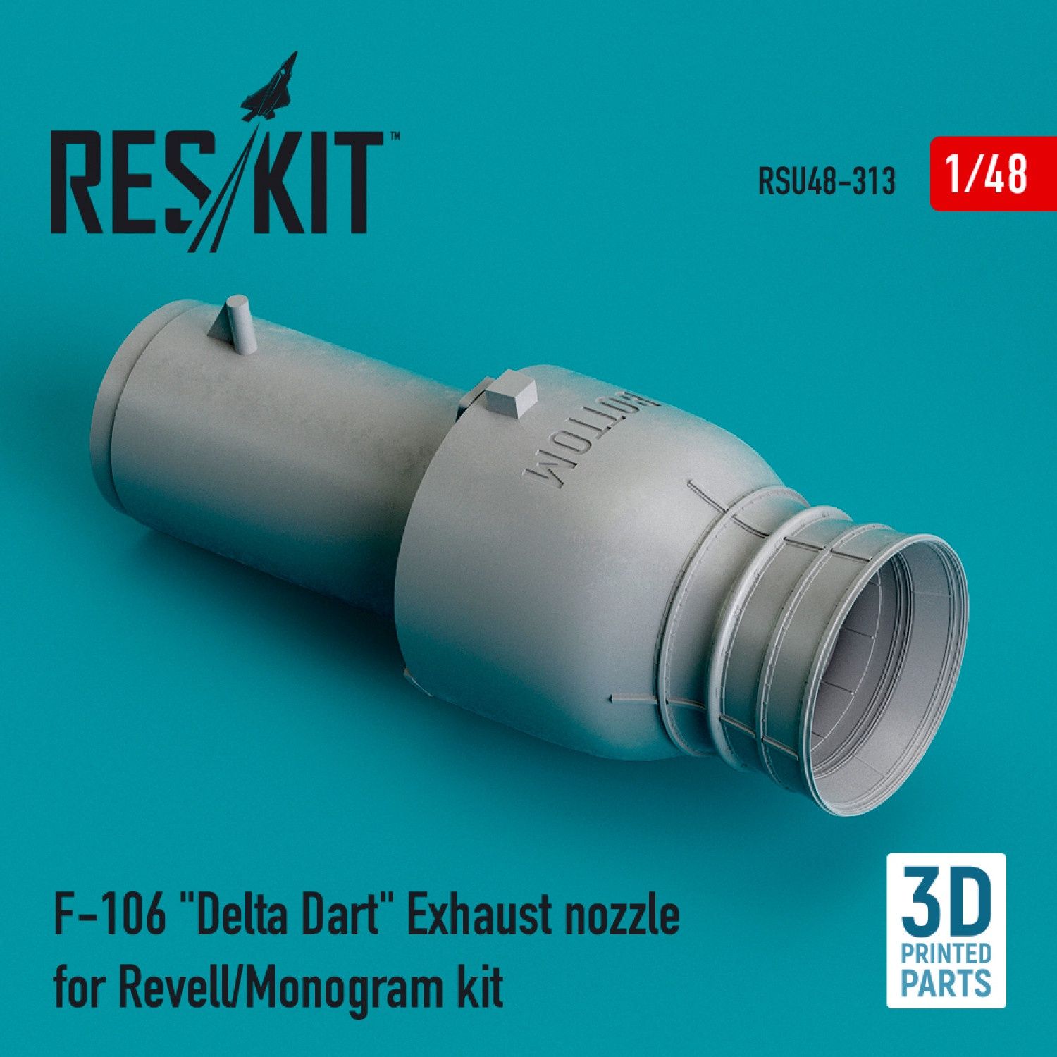 RSU48-0313 - F-106 &quot;Delta Dart&quot; exhaust nozzle for Revell/Monogram kit - 1:48