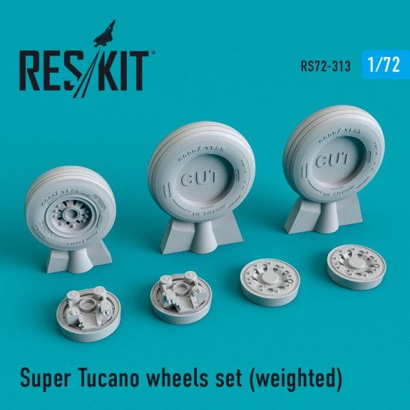 RS72-0313 - Super Tucano wheels set (weighted) - 1:72