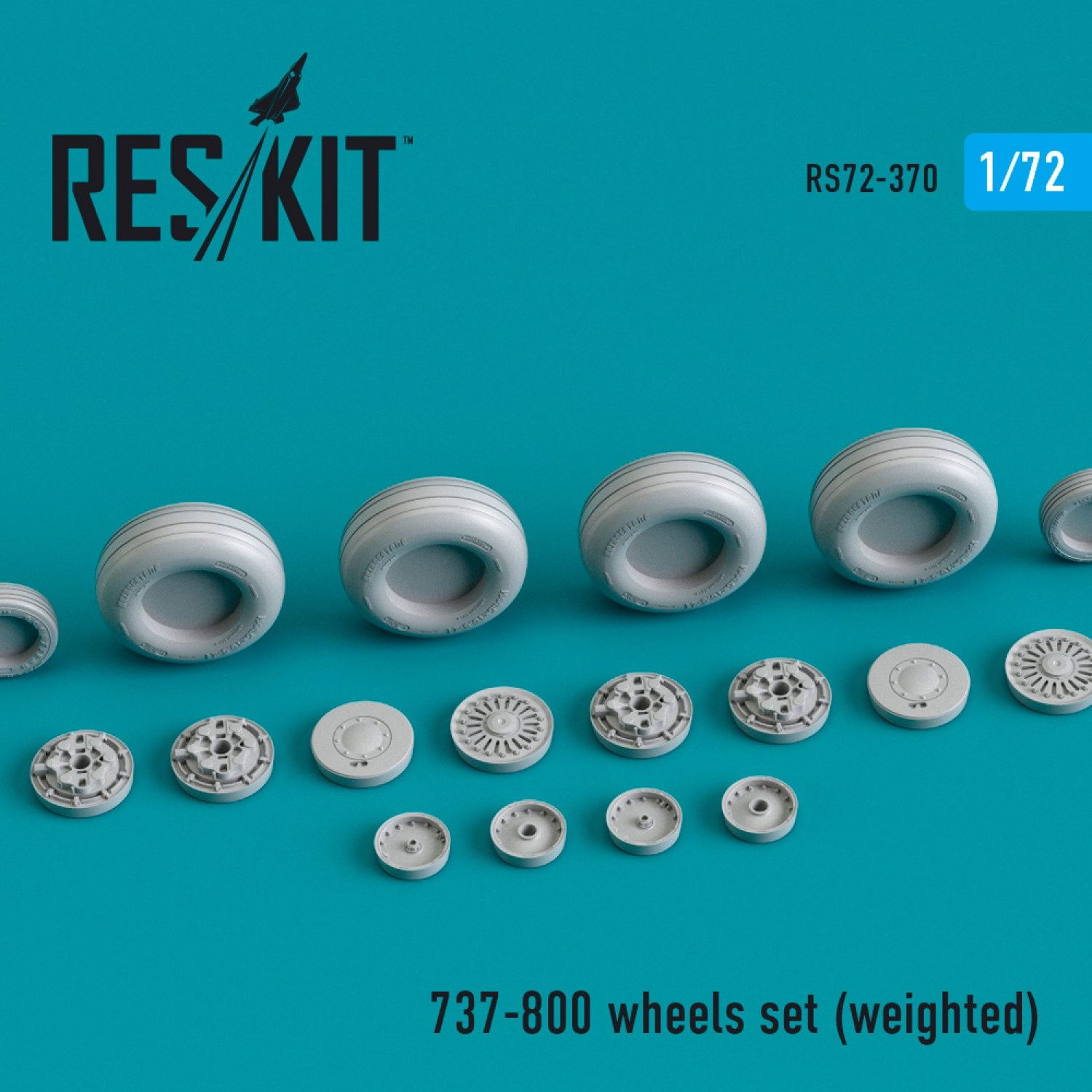 RS72-0370 - 737-800 wheels set (weighted) - 1:72