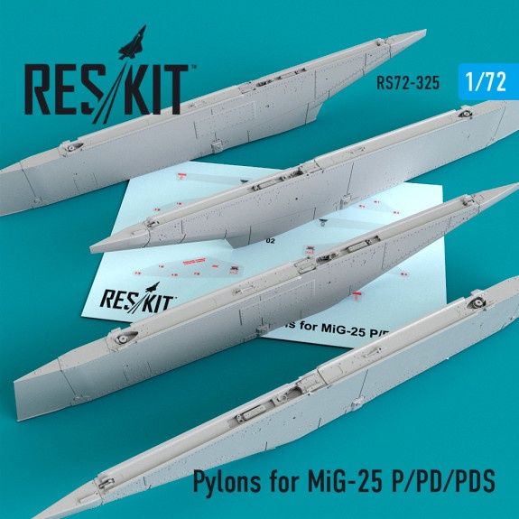 RS72-0325 - Pylons for MiG-25 P/PD/PDS - 1:72