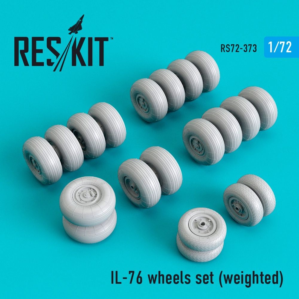RS72-0373 - IL-76 wheels set (weighted) - 1:72