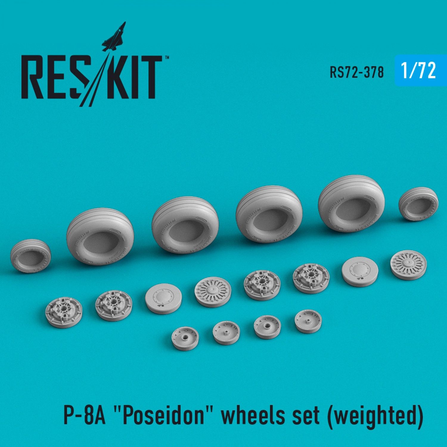 RS72-0378 - P-8A &quot;Poseidon&quot; wheels set (weighted)  - 1:72