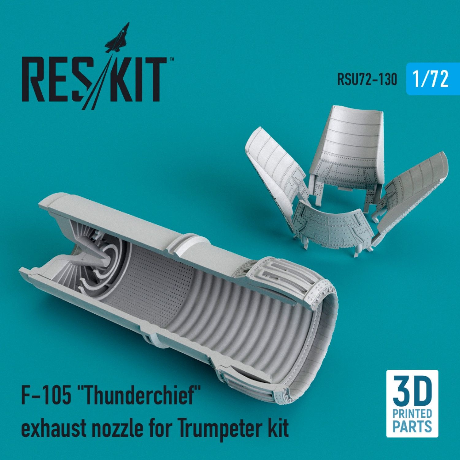 RSU72-0130 - F-105 &quot;Thunderchief&quot; exhaust nozzle for Trumpeter kit - 1:72
