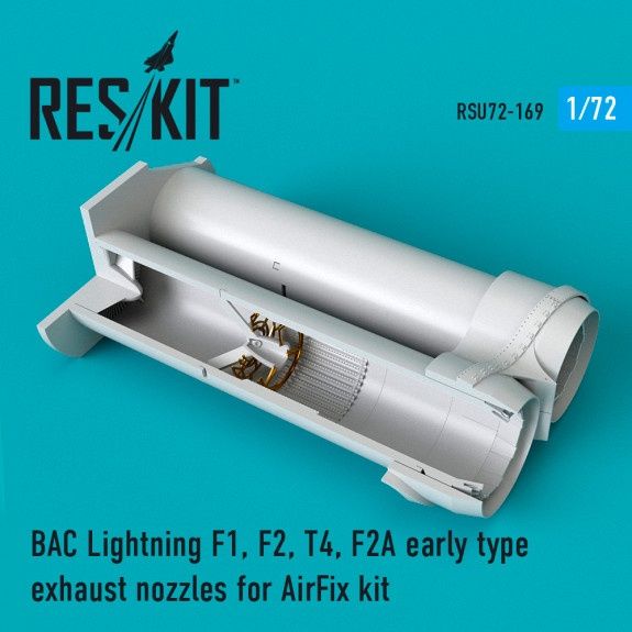 RSU72-0169 - BAC Lightning F1, F2, T4, F2A exhaust nozzles early type for Airfix kit - 1:72
