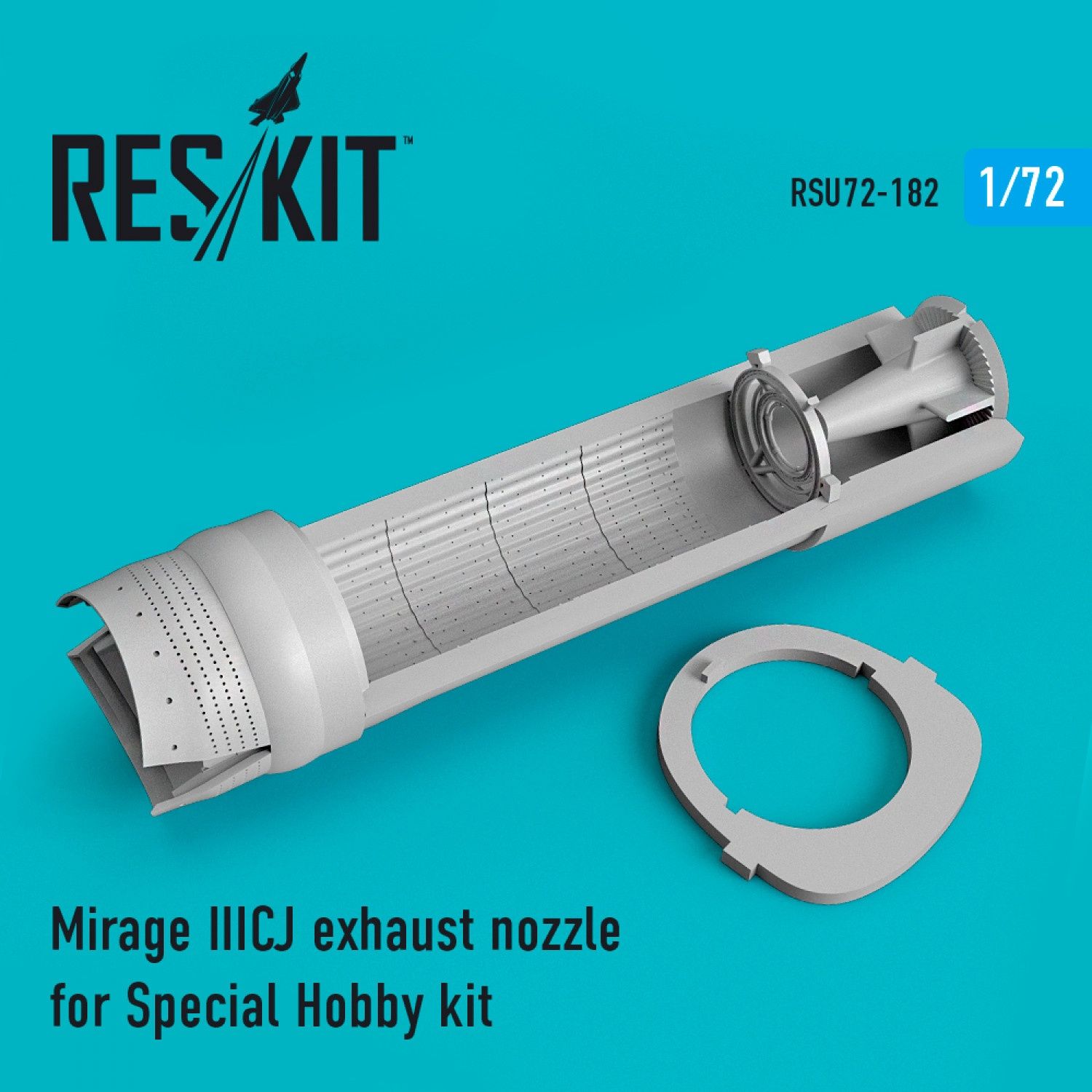 RSU72-0182 - Mirage IIICJ exhaust nozzle for Special Hobby kit - 1:72