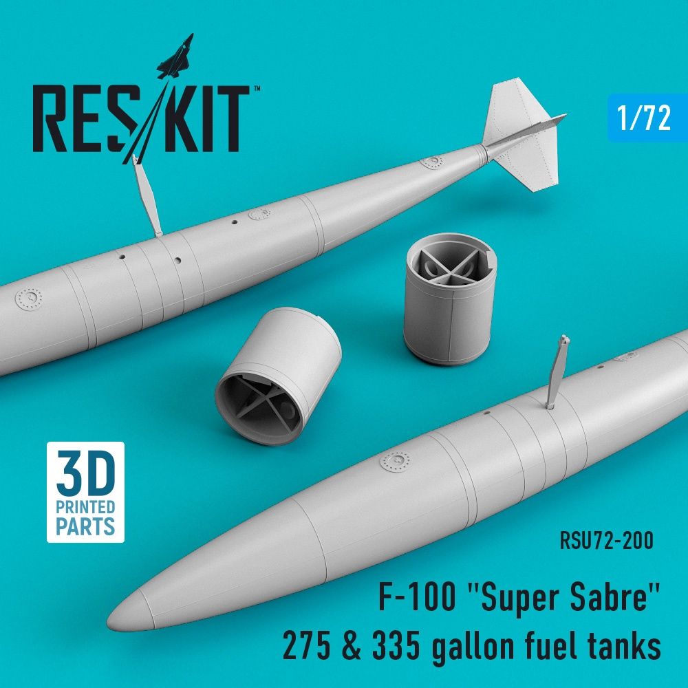 RSU72-0200 - F-100 &quot;Super Sabre&quot; 275 &amp; 335 gallon fuel tanks - 1:72