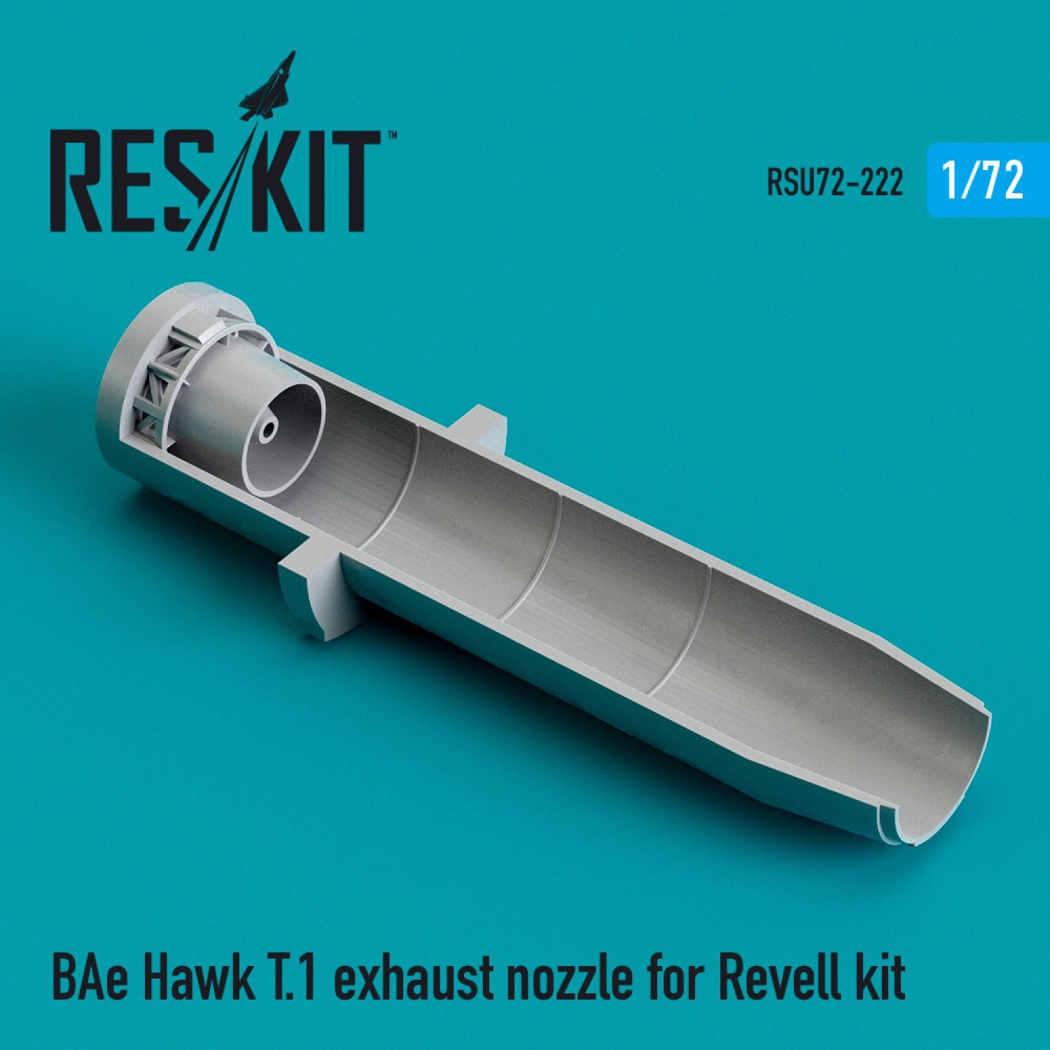 RSU72-0222 - BAe Hawk T.1 exhaust nozzle for Revell kit (3D printing) - 1:72