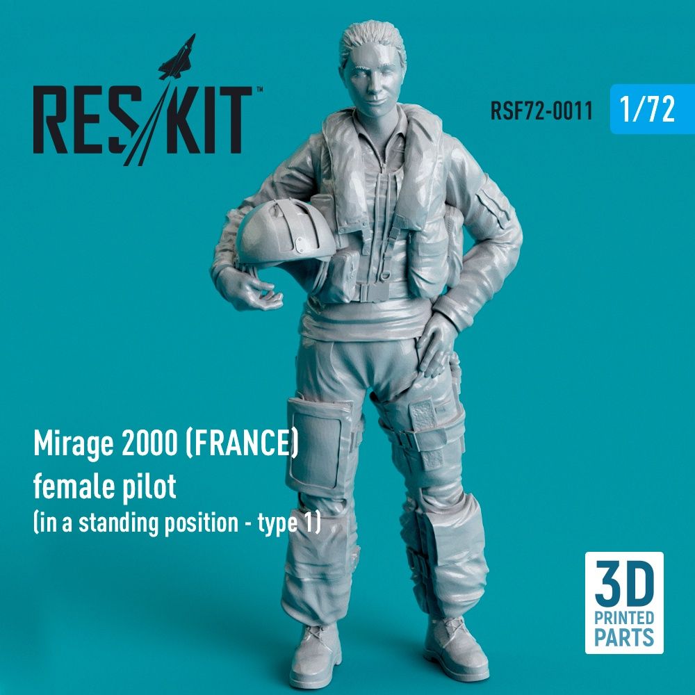 RSF72-0011 - Mirage 2000 (FRANCE) female pilot (in a standing position - type 1 - 1:72