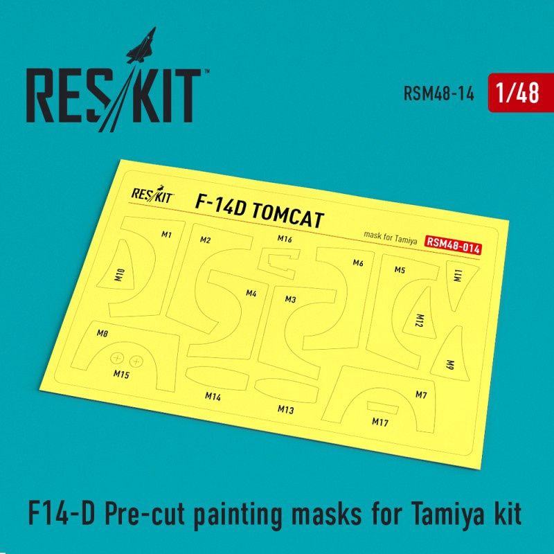 RSM48-0014 - F-14D Pre-cut painting masks for Tamiya Kit - 1:48