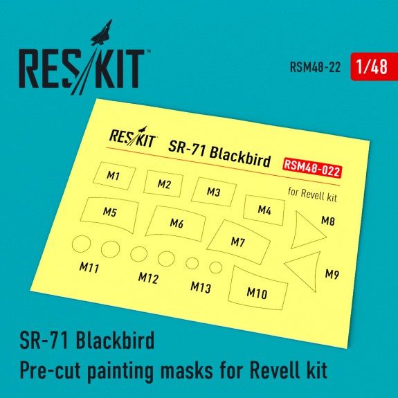 RSM48-0022 - SR-71 Blackbird Pre-cut painting masks for Revell kit - 1:48