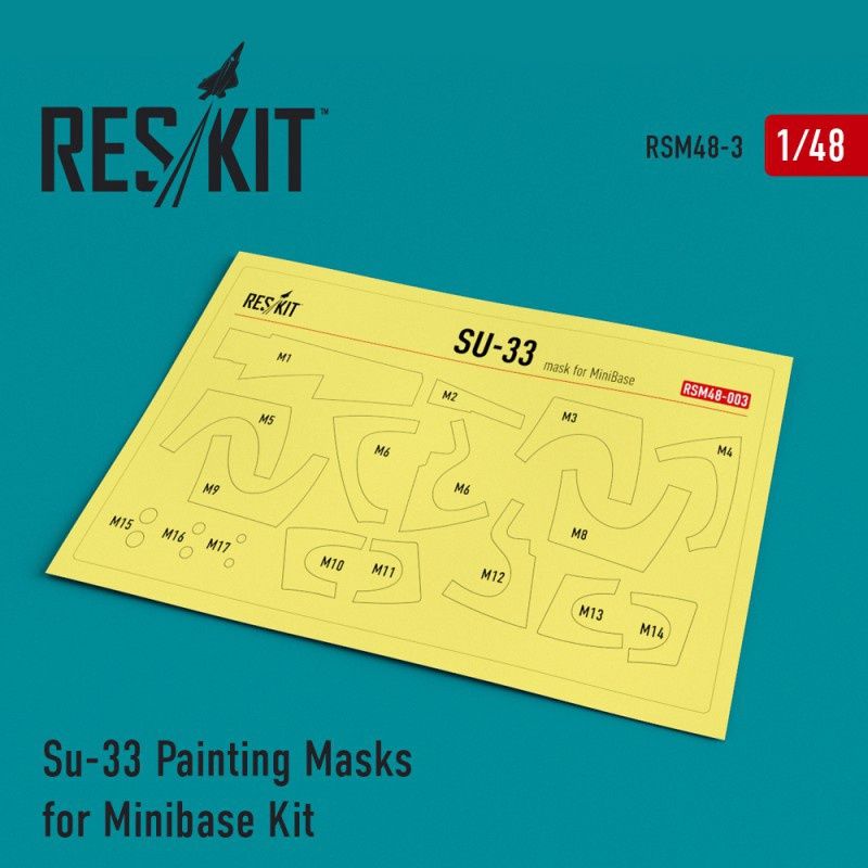 RSM48-0003 - Su-33 Pre-cut painting masks for Minibase Kit - 1:48