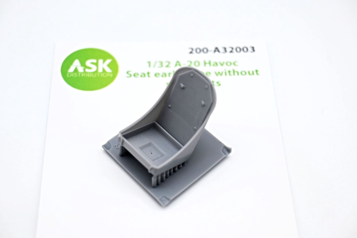 200-A32003 - A-20 Havoc - Seat early type 3D print without seat belts - 1:32