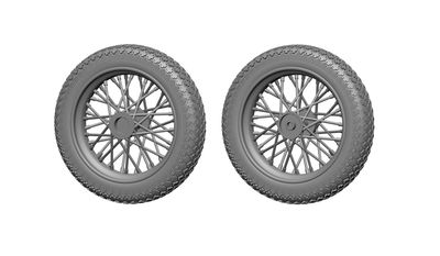 200-A35006 - HD-WLA motorbicycle - Wheels and Cylinders detail set recommended for MiniArt - 1:35