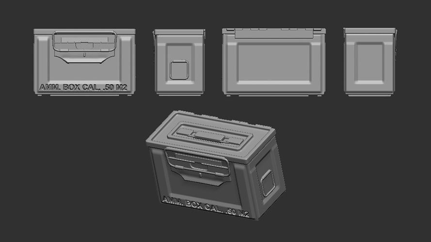 200-A72006 - Ammo Box Cal. .50 M2 - 12 pc. of US ammunition boxes for a 12.7 machine gun - 1:72
