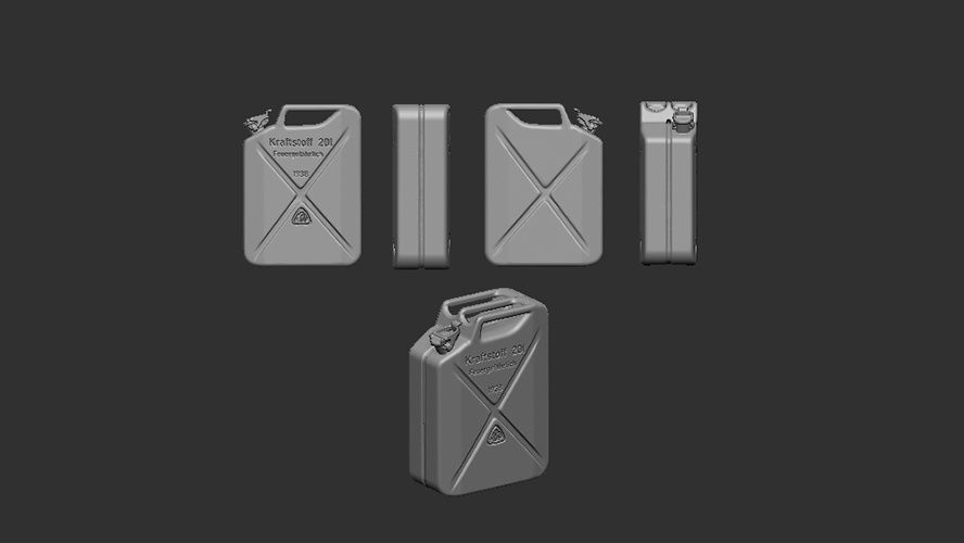 200-A72005 - Jerry can 20 litre, German army WWII - 1:72