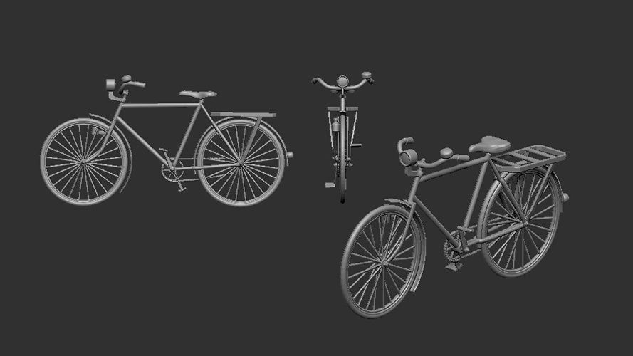 200-A72007 - Bicycle classic - 3D print - 1:72