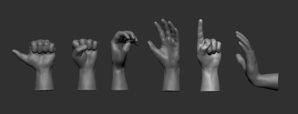 200-A72009 - Hands - 1:72