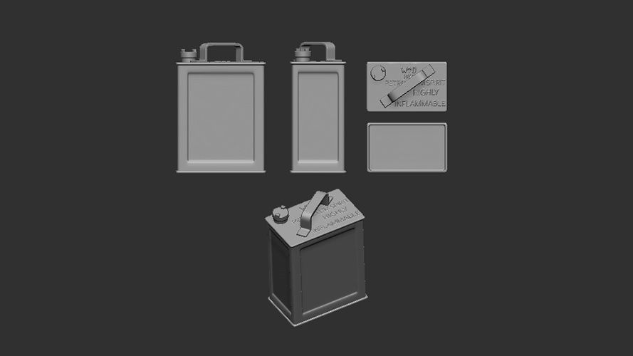 200-A72010 - British 2 Gallon Petrol/Fuel Can WWII - 1:72