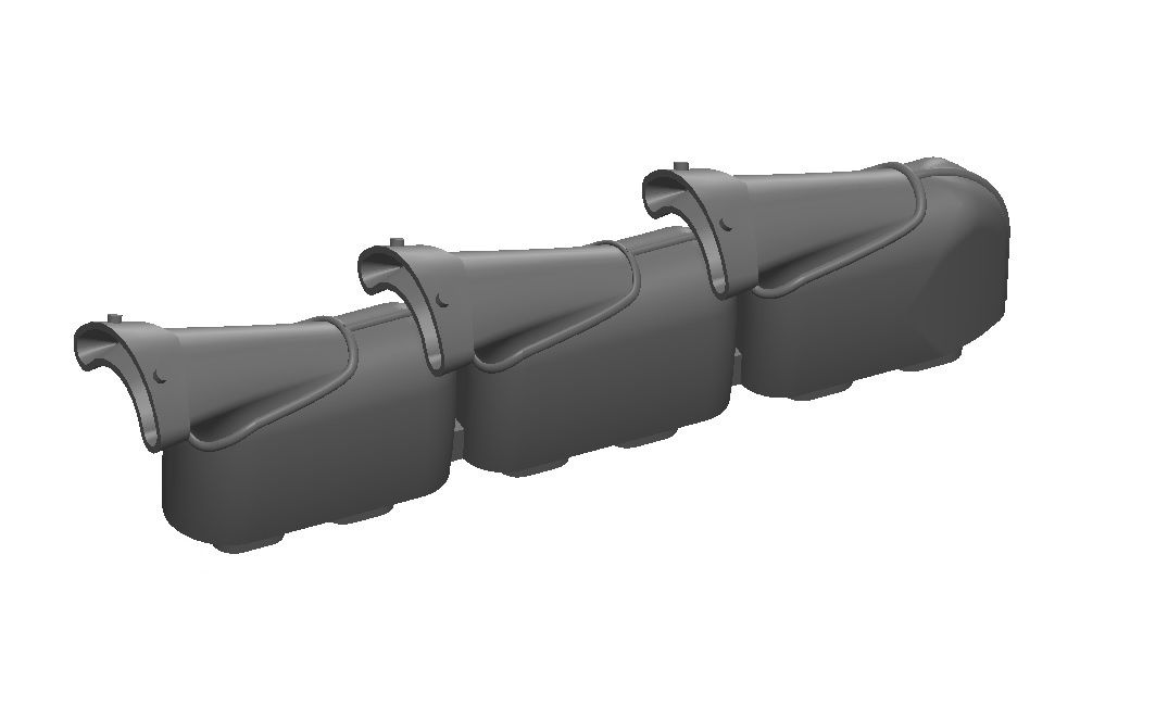 200-A72016 - Hurricane Mk.I  Exhausts Fishtail type 3Dprint for Arma Hobby kit - 1:72