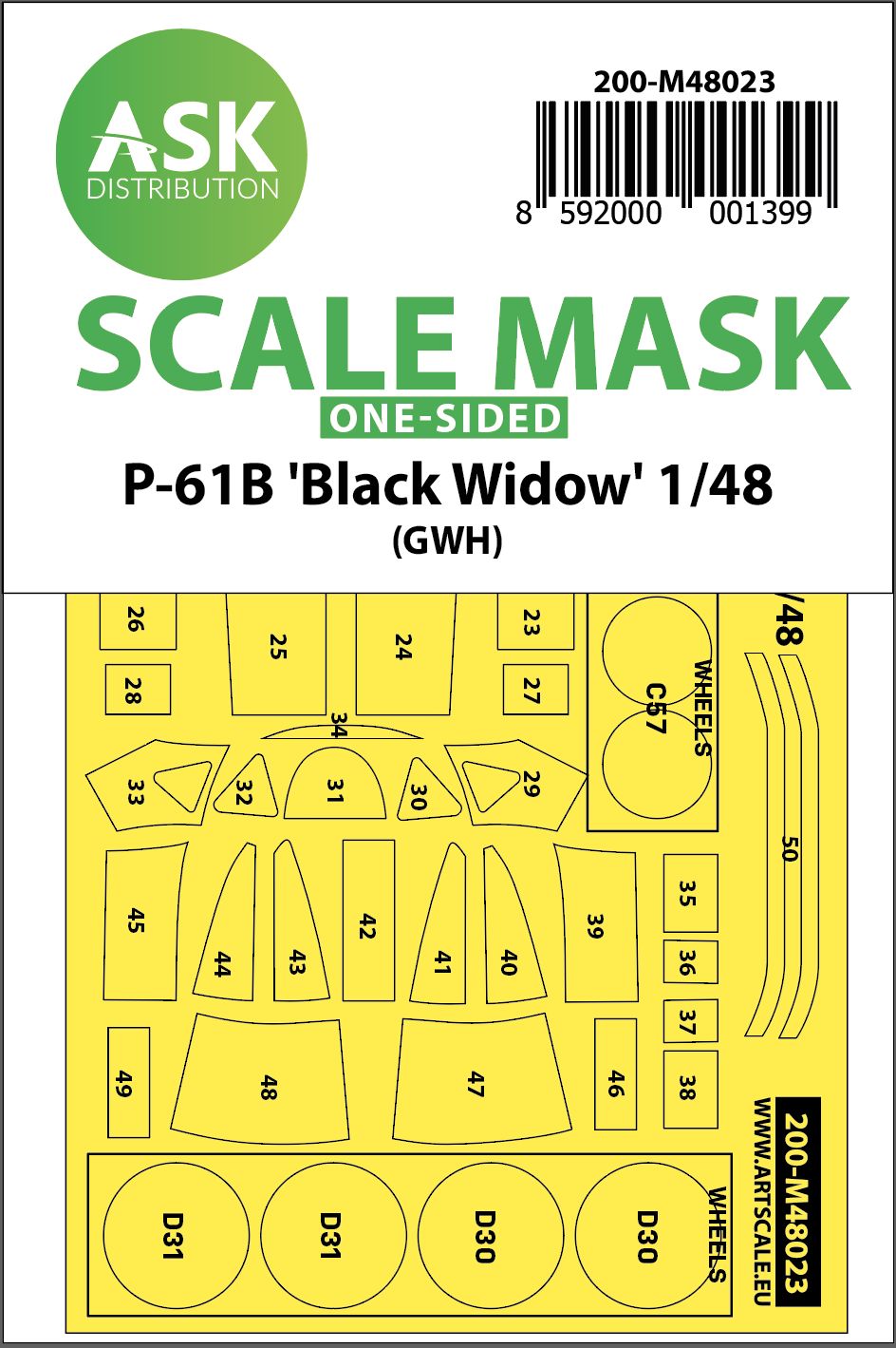 200-M48023 - P-61 Black Widow one-sided GWH - 1:48