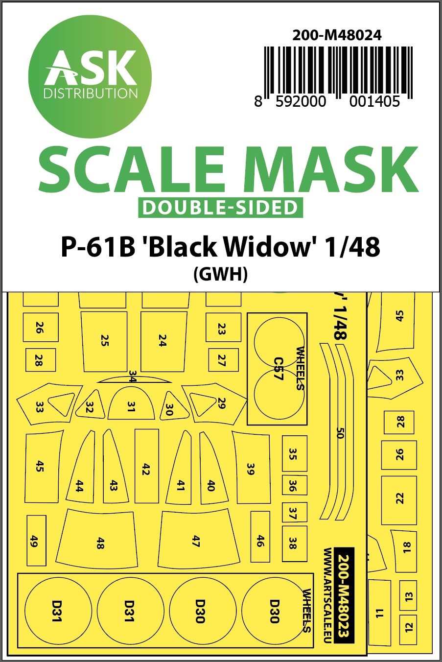 200-M48024 - P-61 Black Widow double-sided GWH - 1:48
