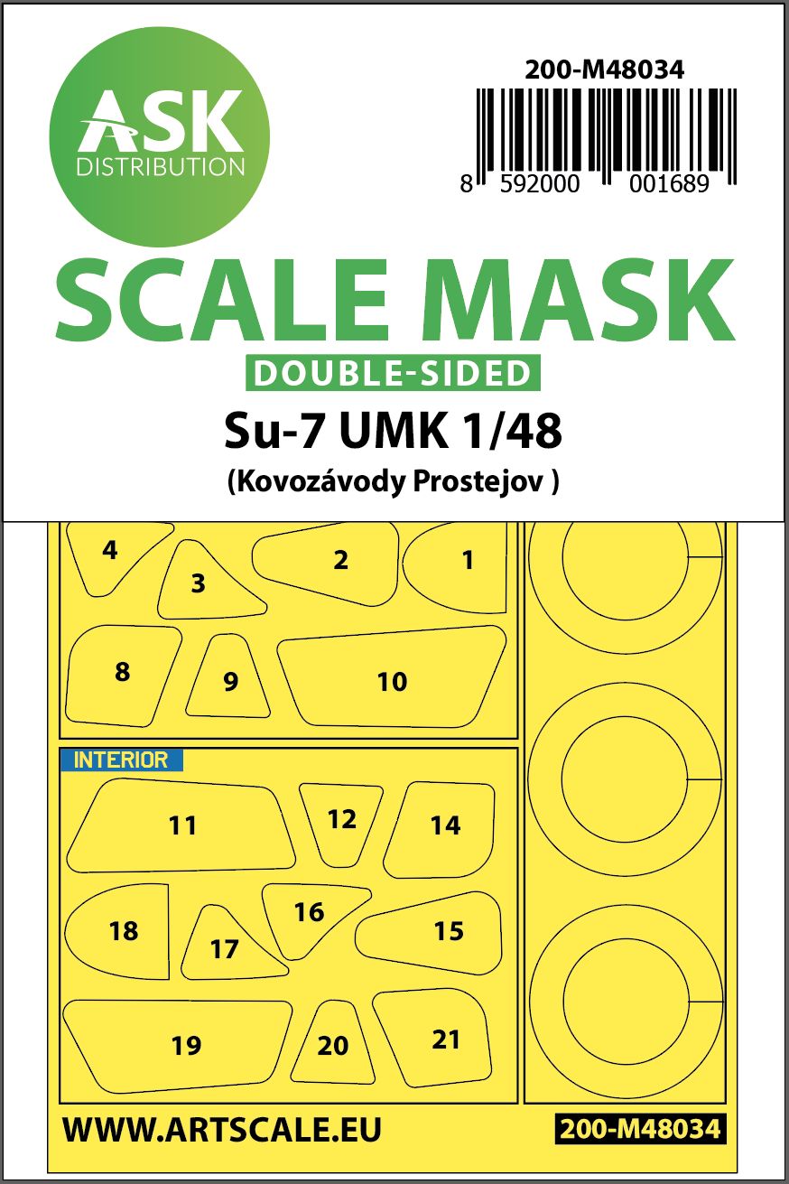 200-M48034 - Su-7 UMK double-sided painting mask for KP - 1:48