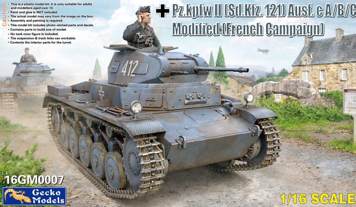 16GM0007 - Pz.kpfw II (Sd.Kfz. 121) Ausf. B (French Campaign) - 1:16