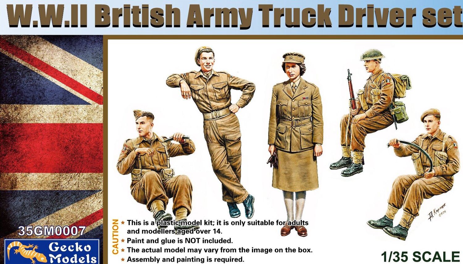 35GM0007 - WW II British Army Truck Driver Set - 1:35