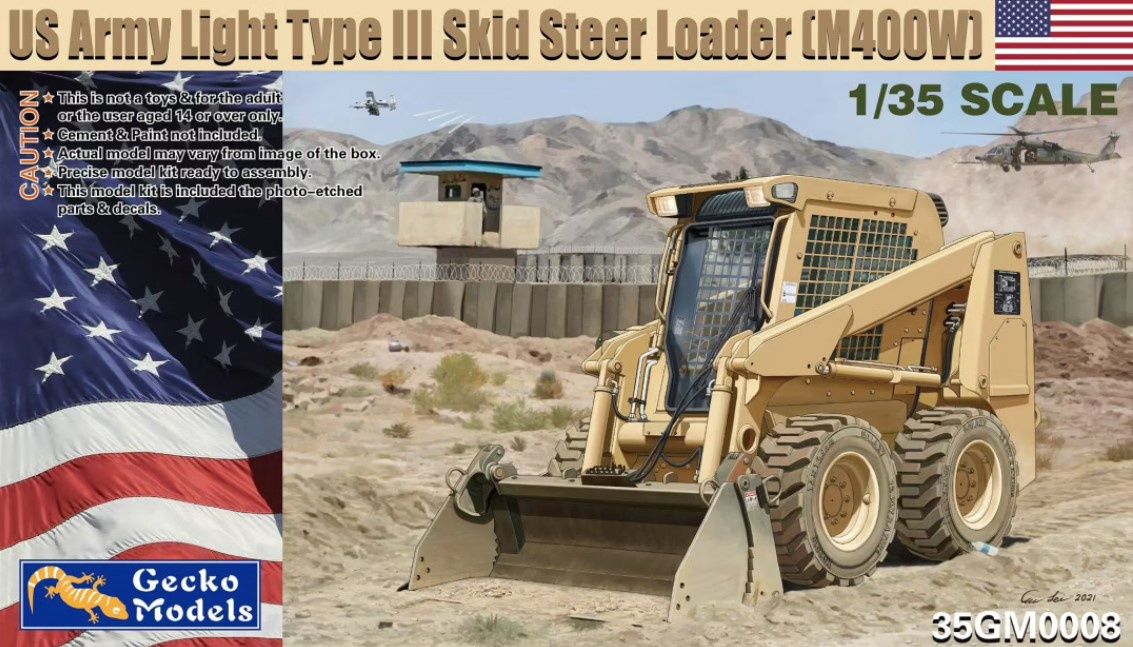 35GM0008 - US Army Light Type III Skid Steer Loader (M400W) - 1:35