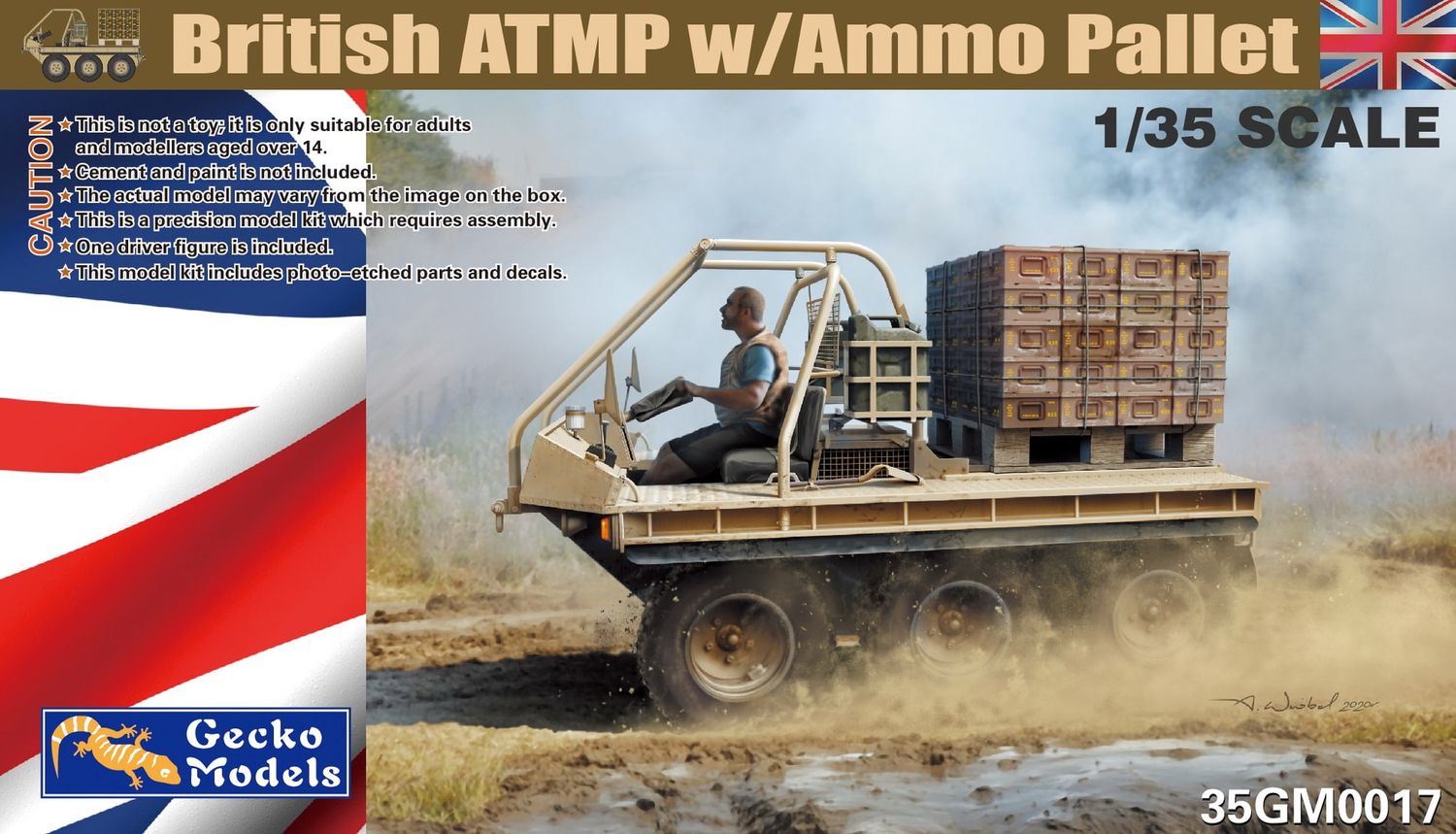 35GM0017 - British ATMP w Ammo Pallet - 1:35