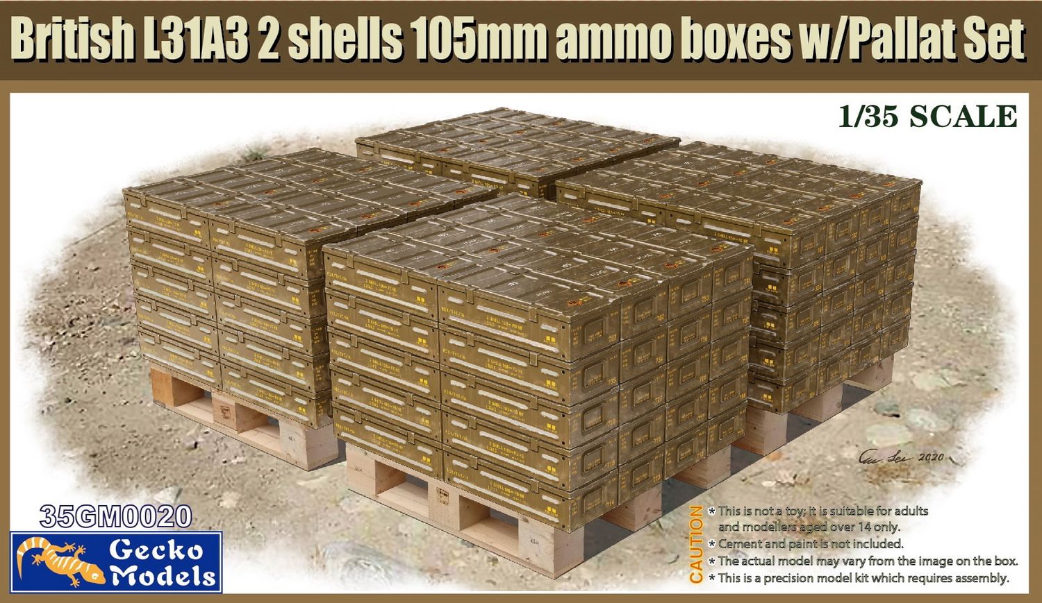35GM0020 - British Ammo &amp; Pallet Set - 1:35
