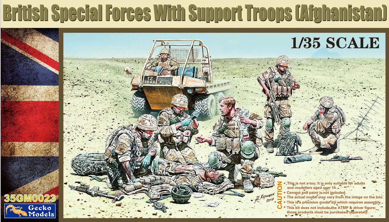35GM0023 - British Special Forces With Support Troops (Afghanistan) - 1:35
