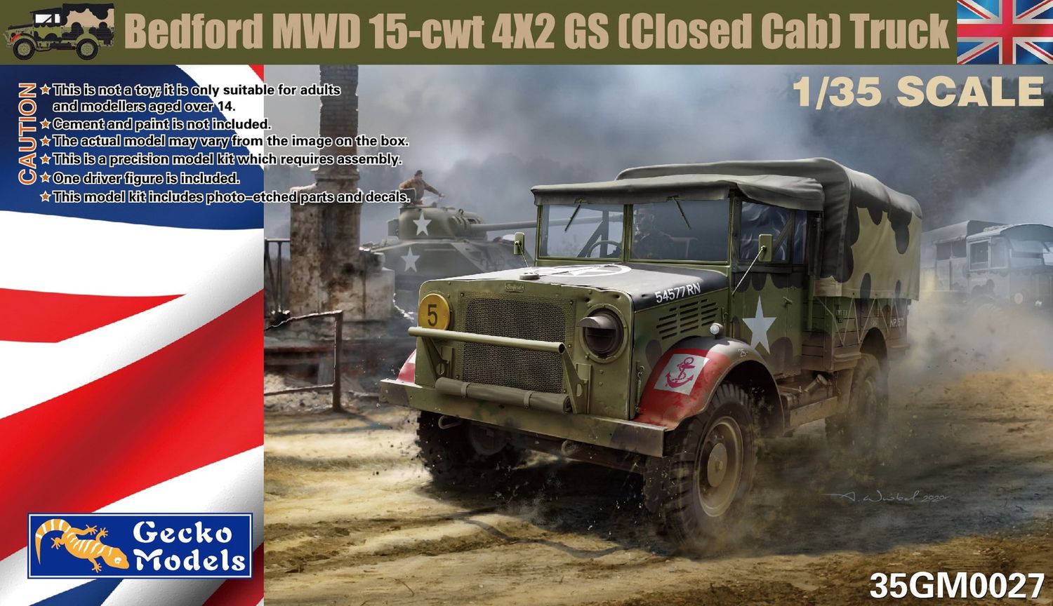 35GM0027 - Bedford MWD 15-CWT 4x2 GS Truck w/Canva - 1:35