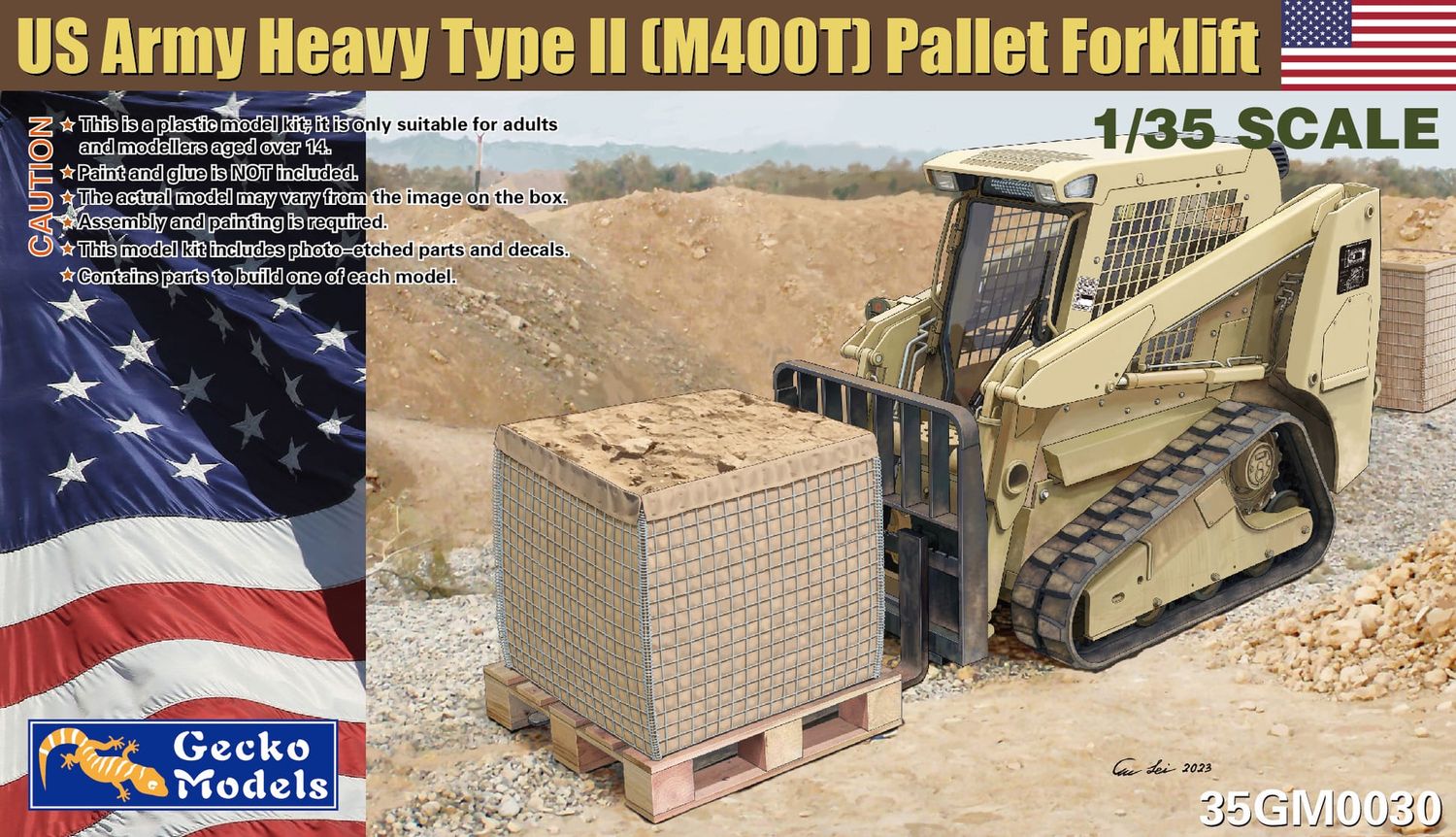 35GM0030 - US Army Heavy Type II (M400T) Pallet Forklift - 1:35
